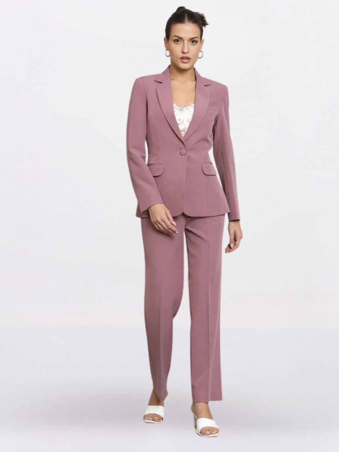 Women Pink Mid-Rise Trouser