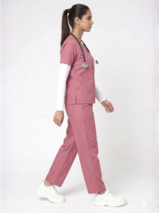 Women Pink Scrub Set