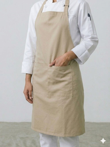 Women Beige Chef Apron