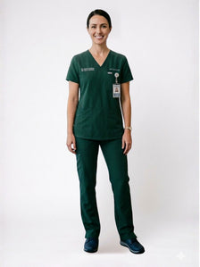 Women Green Scrub Set