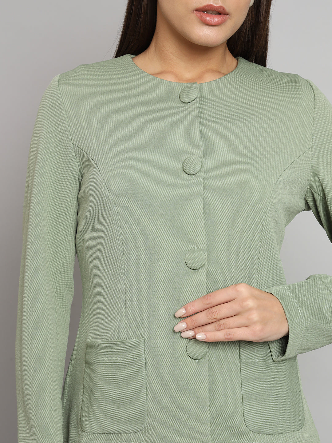 Formal Stretch Dress Suit - Sage Green