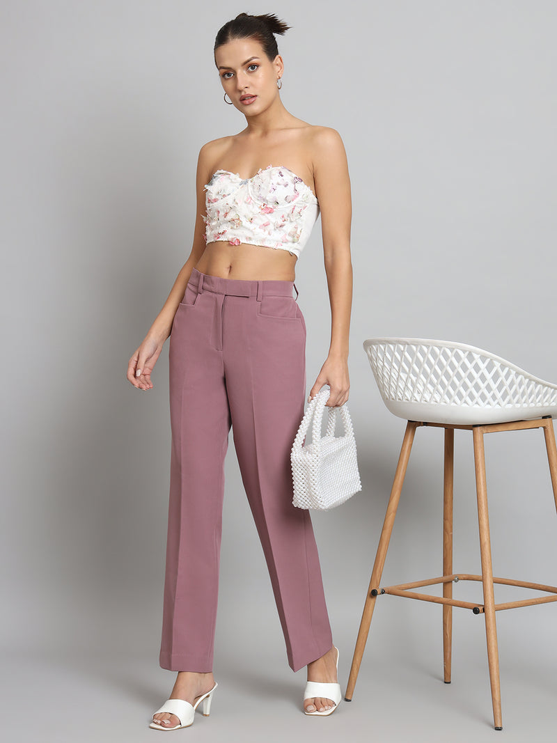 Regular fit trouser- Dusty Pink