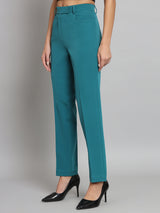 Regular fit trouser- Teal Green