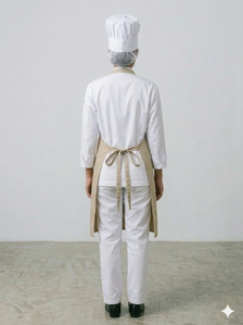 Women Beige Chef Apron