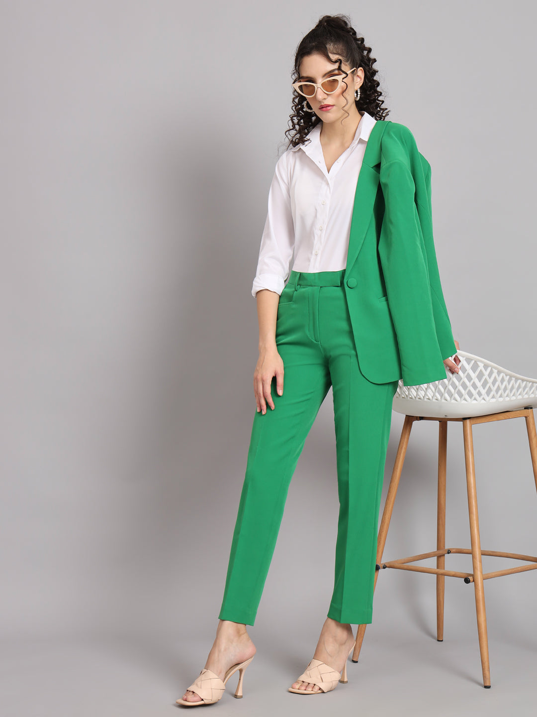 Regular Fit Comfort Trouser - Parrot Green