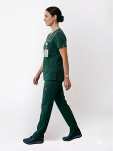 Women Green Scrub Set