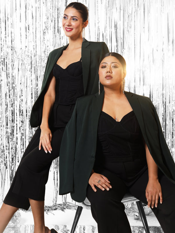 Straight Fit Culottes - Black