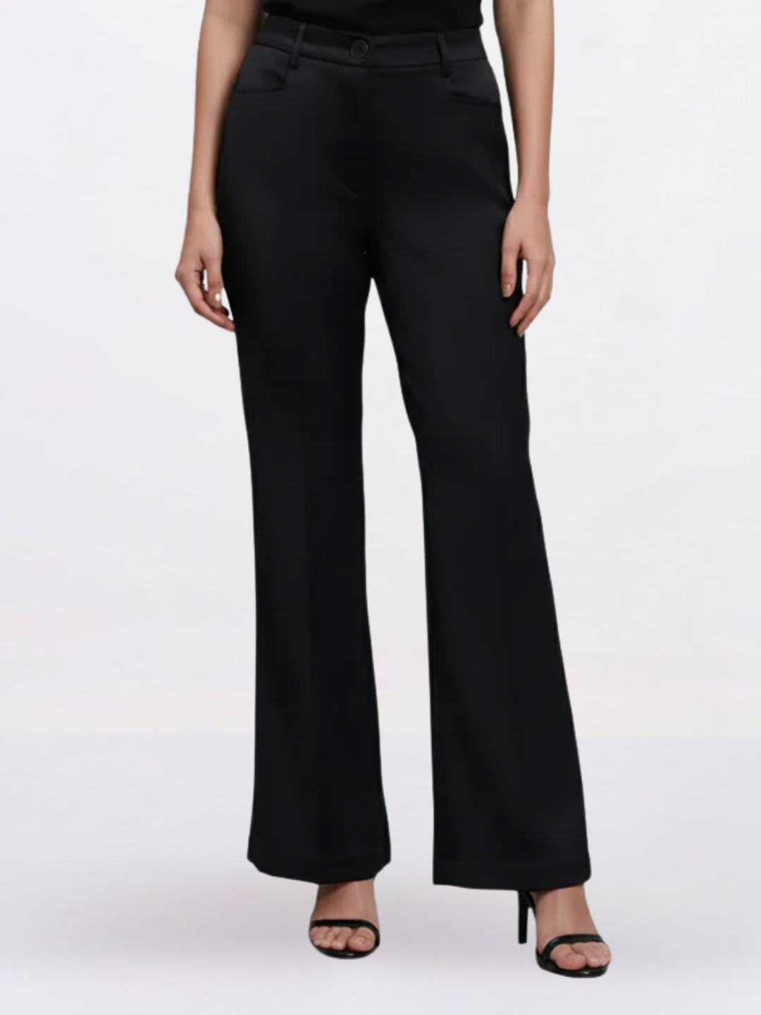 Women Black High-Rise Trouser