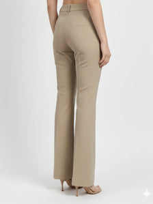 Women Beige High-Rise Trouser