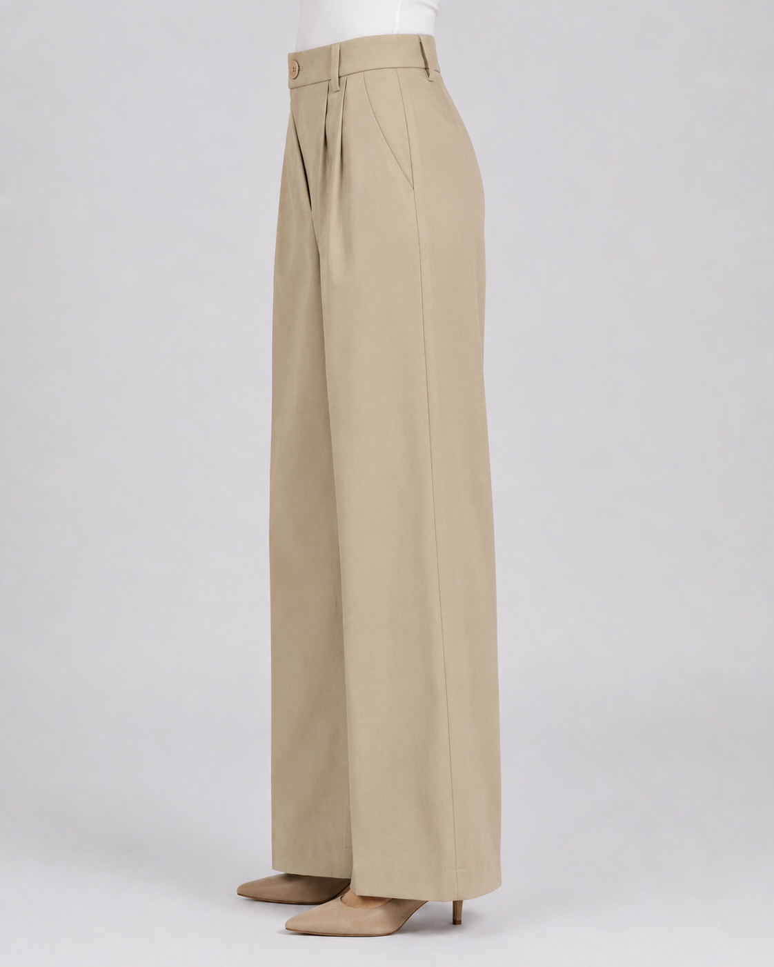 Women Beige Textured Trouser