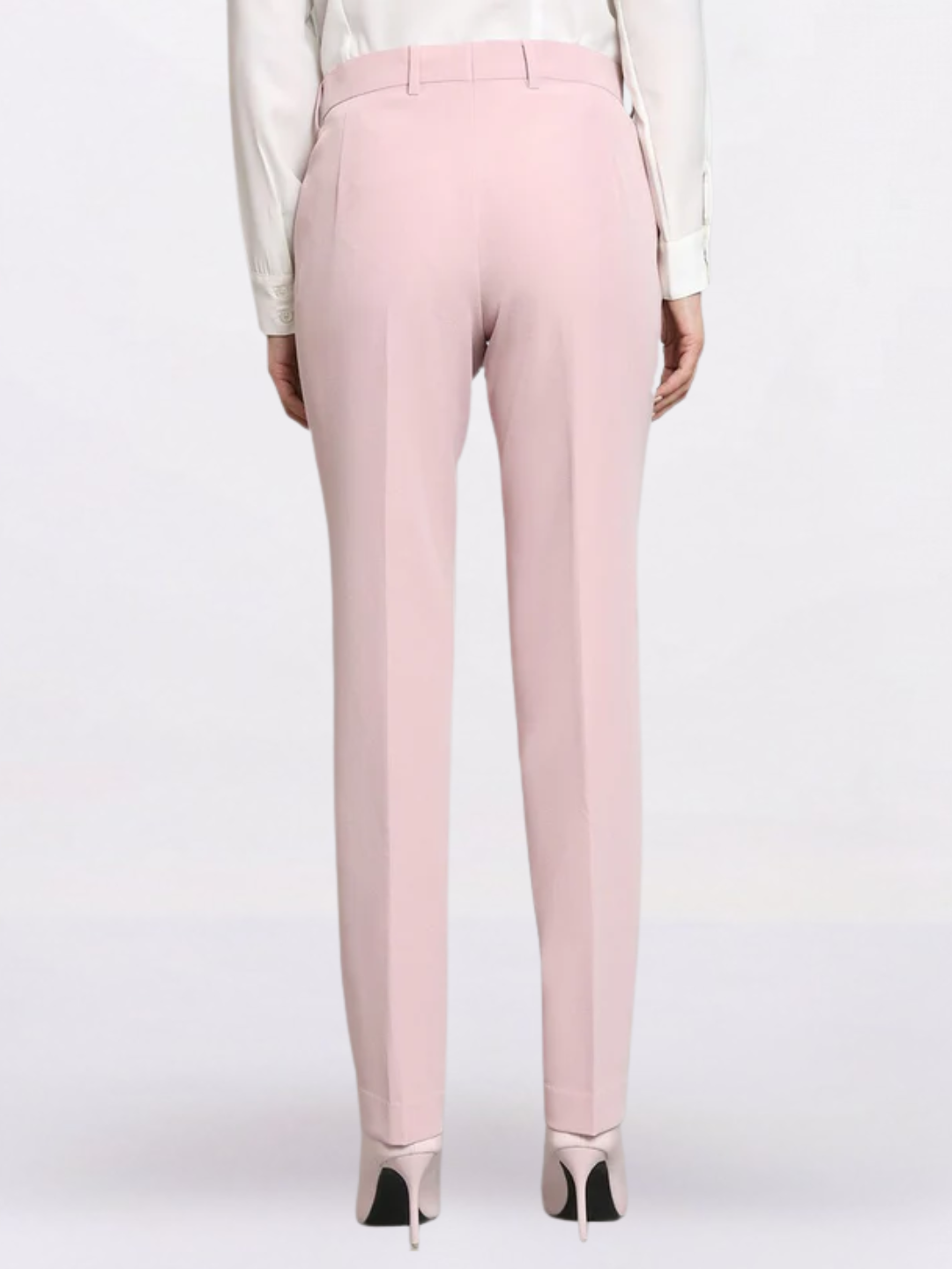 Women Relaxed Regular Fit Mid-Rise Cigarette Trousers