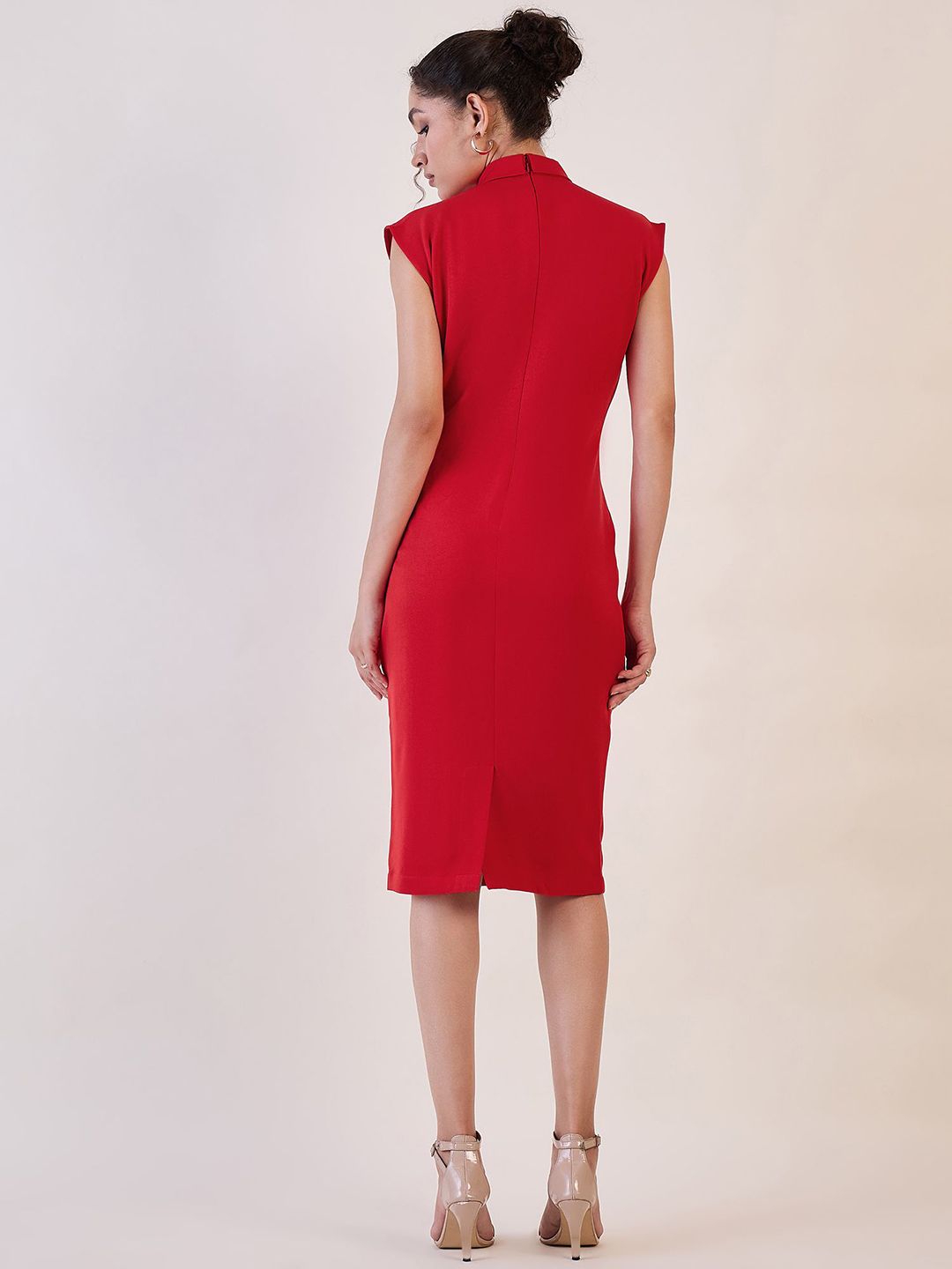 Red Shift Dress