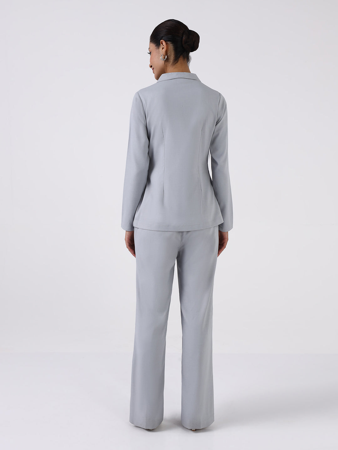 Women Silver Dust Grey Co-Ord Set