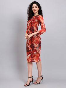 Bodycon Mess Printed Dress