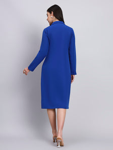 Tailored Cobalt Blue Blazer Dress Power Meets Grace