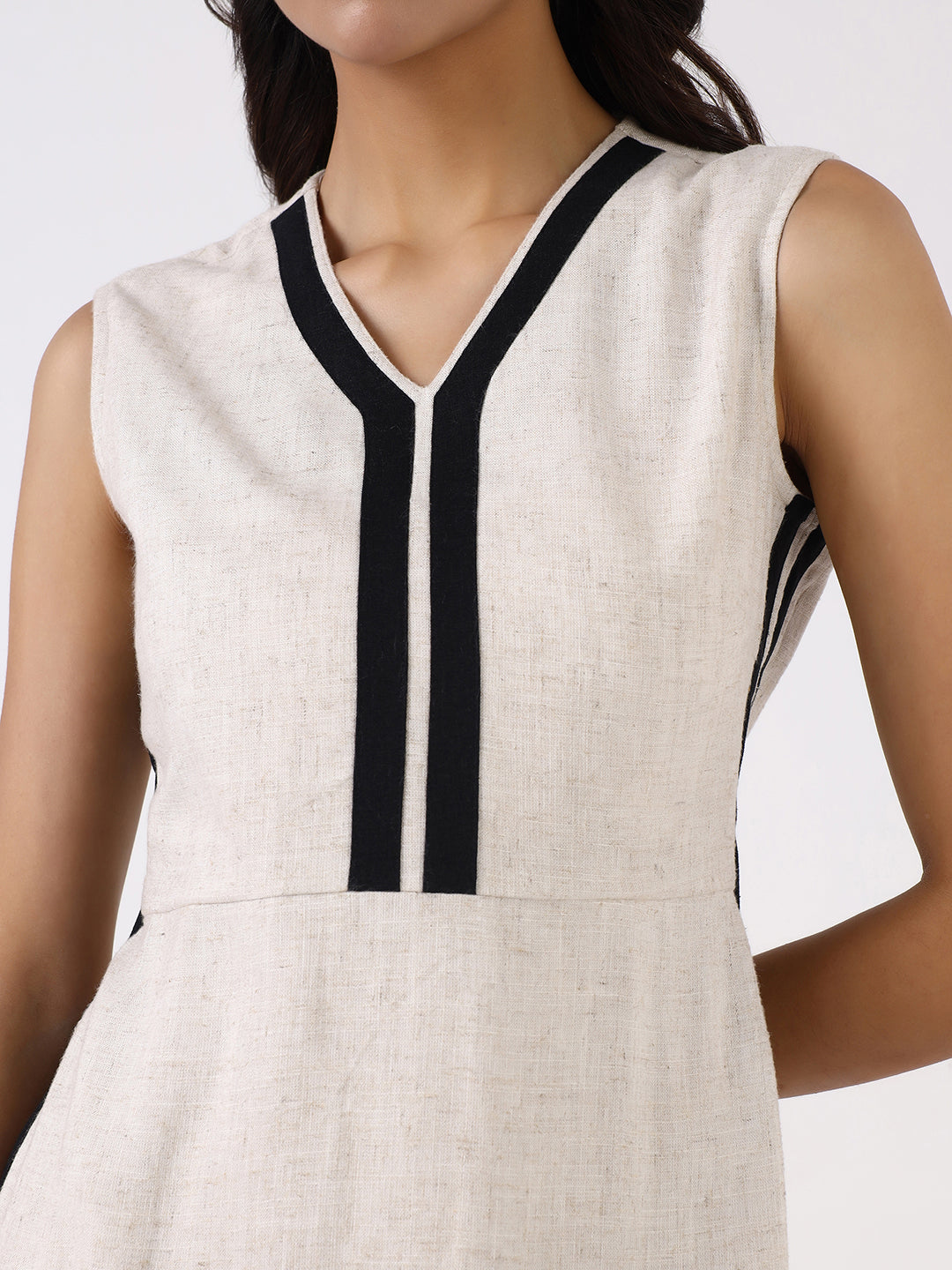 Women Off-White Sheath Maxi Dress