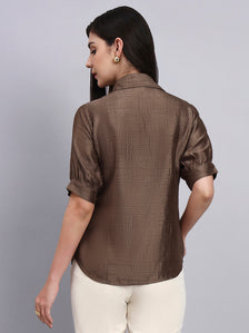 Women Modern casual Floral Embroidery Shirt