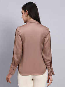 Women Modern Pintuck Detailing Full Sleeve Shirt