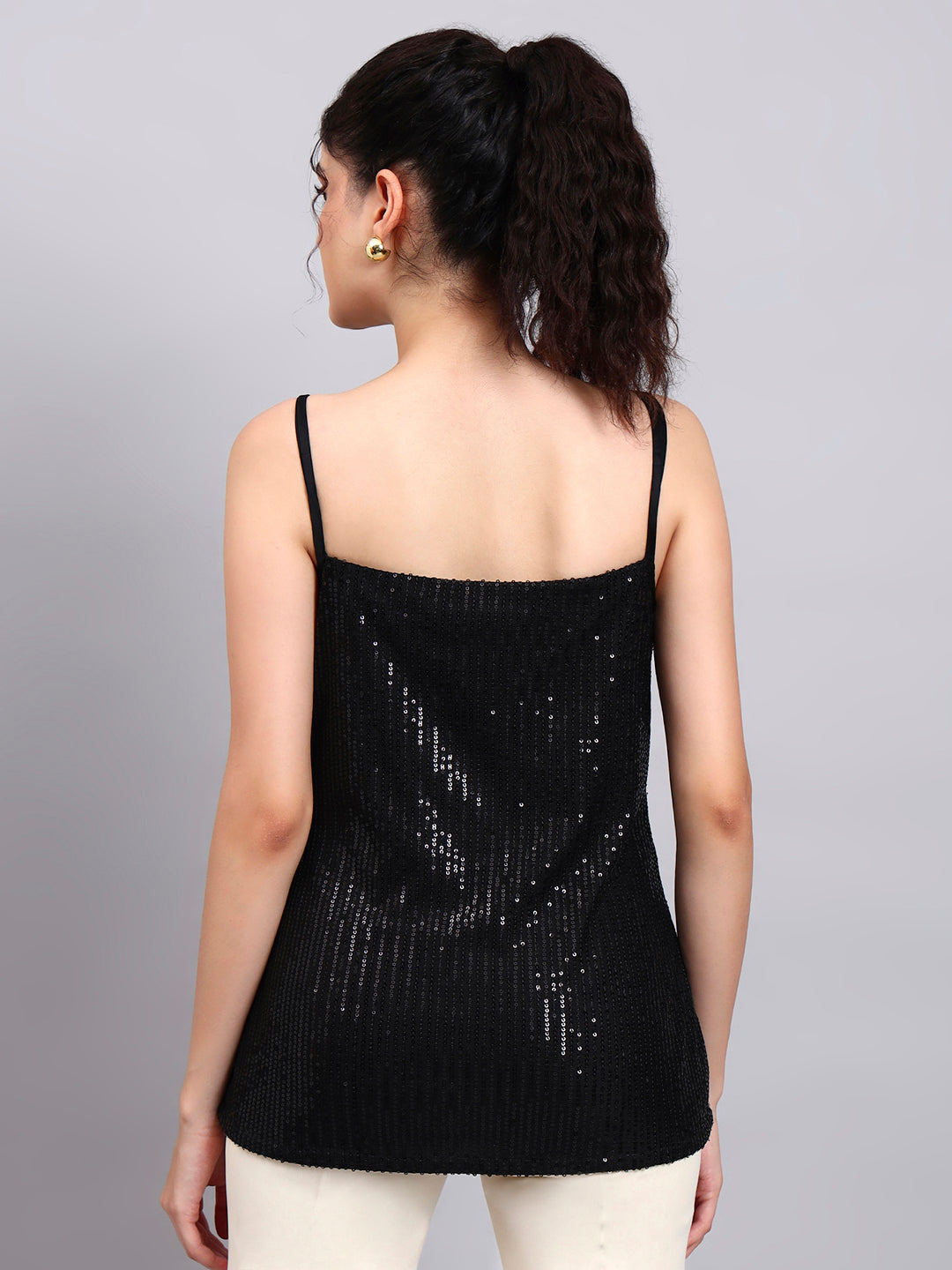 Black Sequence Camisole