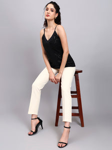 Black Sequence Camisole