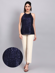 Halter Neck Sequence Camisole