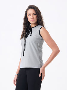 Women Black Printed Top