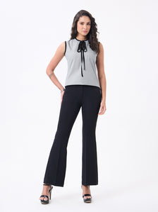 Women Black Printed Top