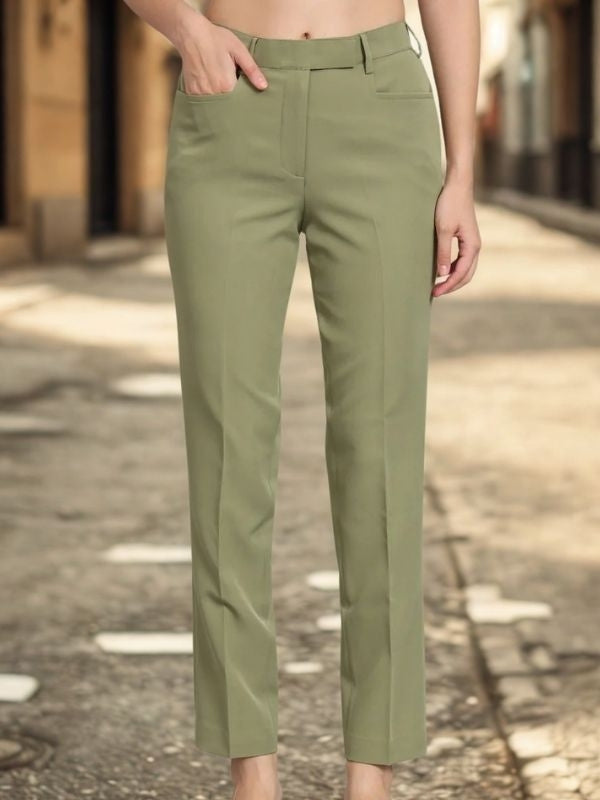 Women Original Mid-Rise Easy Wash Trousers