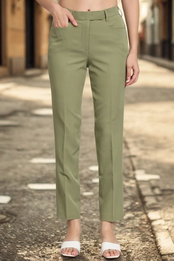 Women Original Mid-Rise Easy Wash Trousers