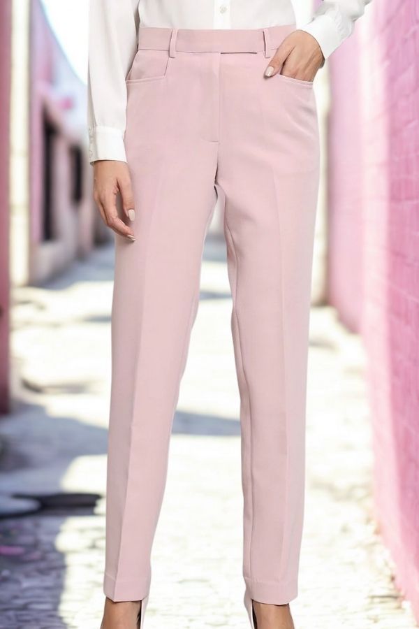 Women Relaxed Regular Fit Mid-Rise Cigarette Trousers