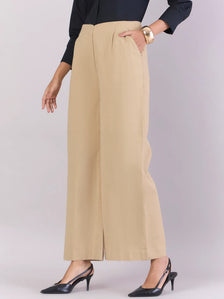 Women Darted Loose Fit Cotton Trouser With No Waistband