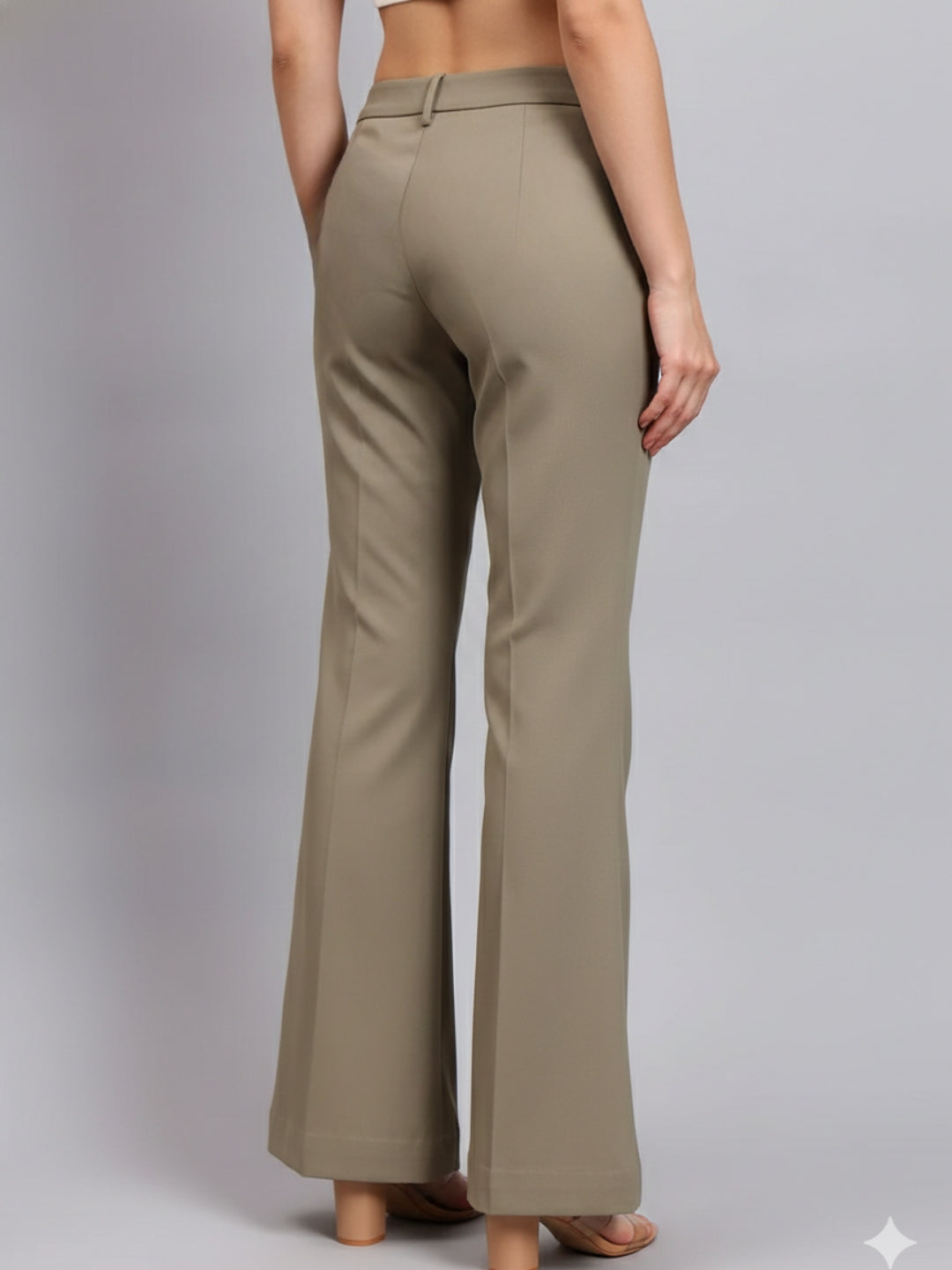 Women Green High-Rise Trouser