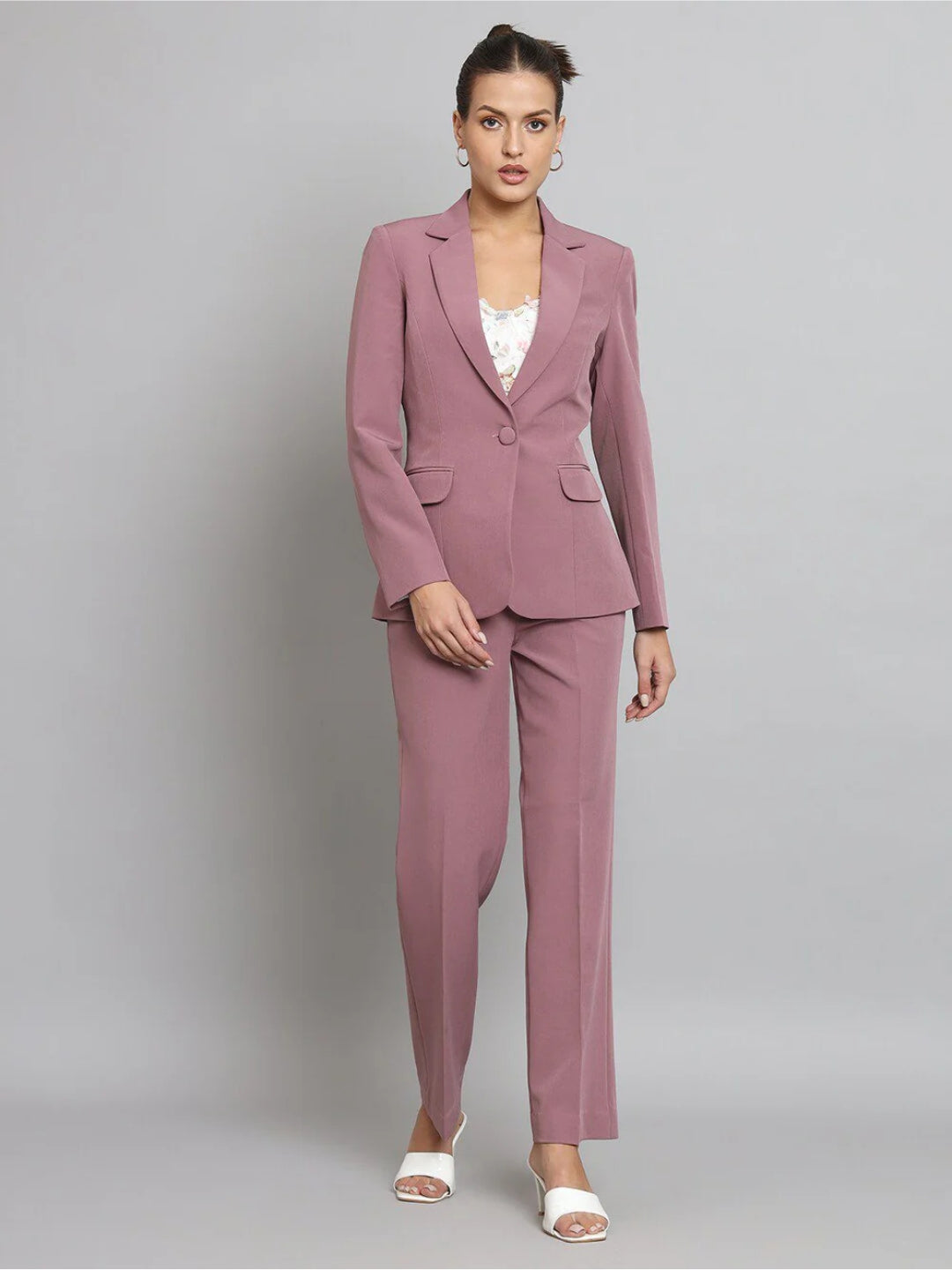 Women Pink Mid-Rise Trouser
