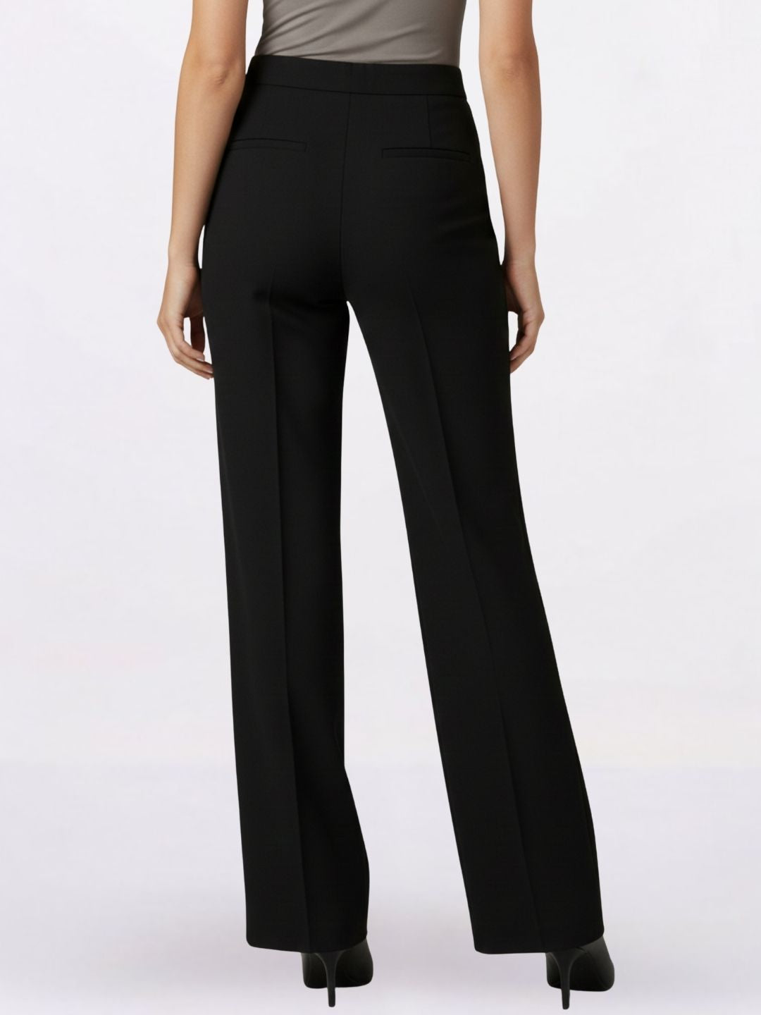 Women Black Solid Trouser