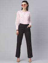 Regular Fit Stretch Trouser- Black