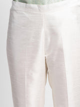 Creamy White Dupioni Trouser