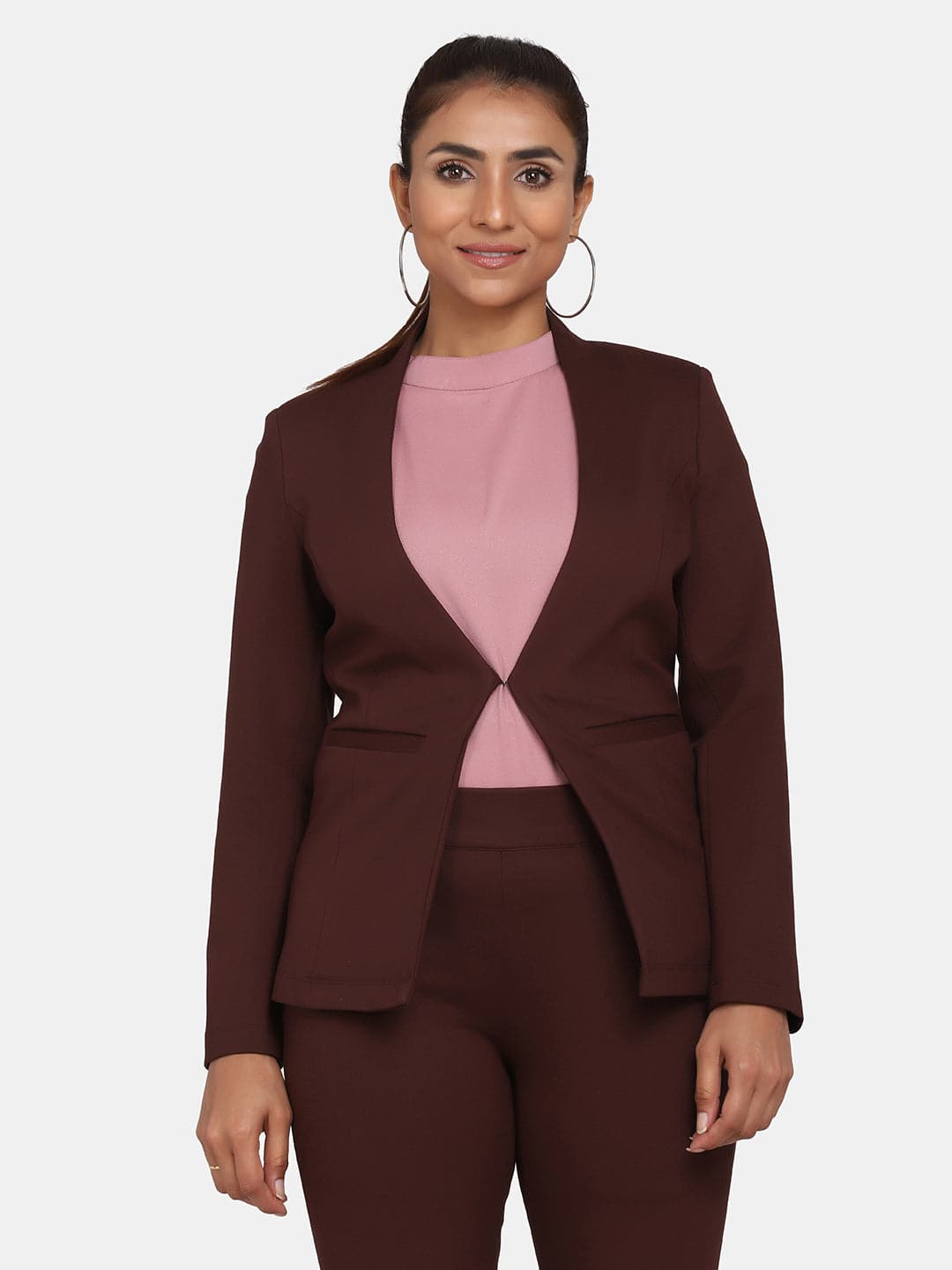 Chocolate Brown Stretch Jacket