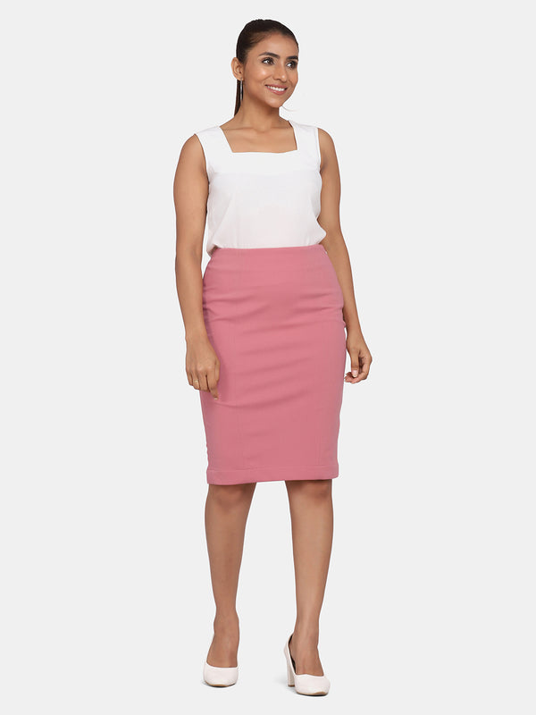Formal Knee Length Skirt Midi Linen Skirt Casual Skirt With - Etsy