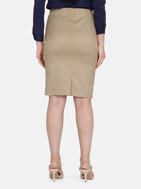 Formal Wear Solid Knee Length Velvet Skirt , Western Wear, Shorts & Skirts  Free Delivery India.